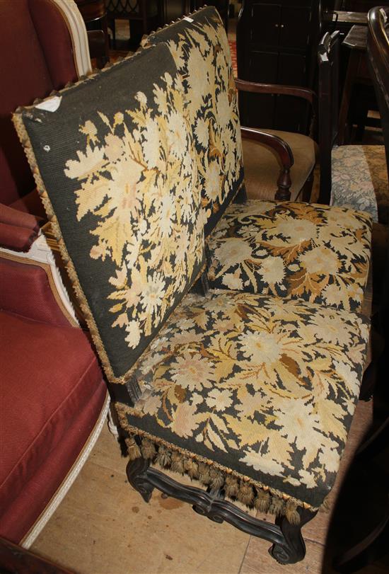 Pair of upholstered highback chairs